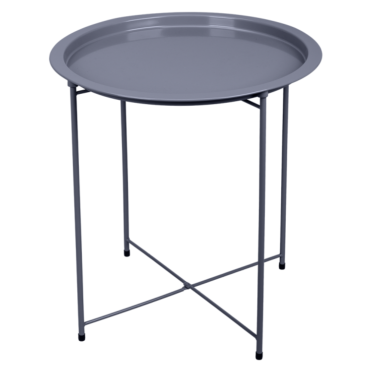 Stolik z tacą składany szary ciemny